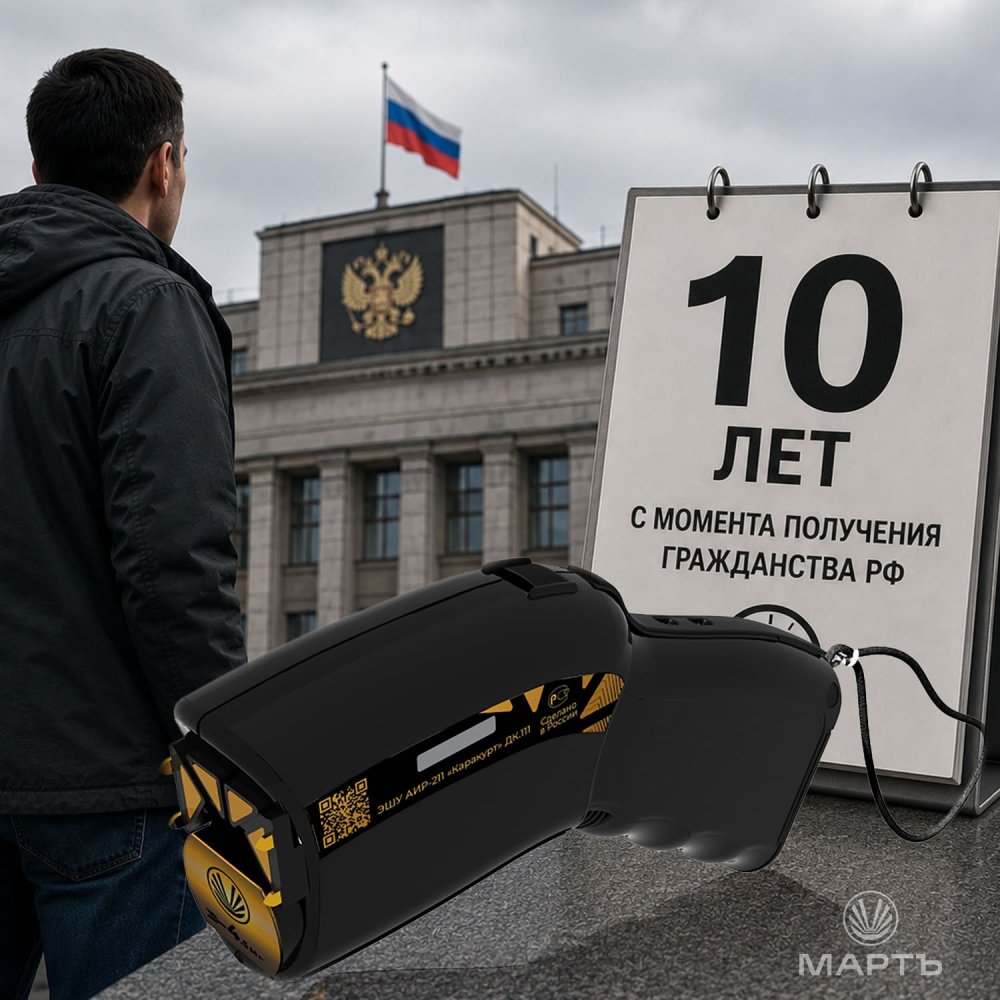 В РФ хотят разрешить покупать оружие только через 10 лет с момента получения гражданства