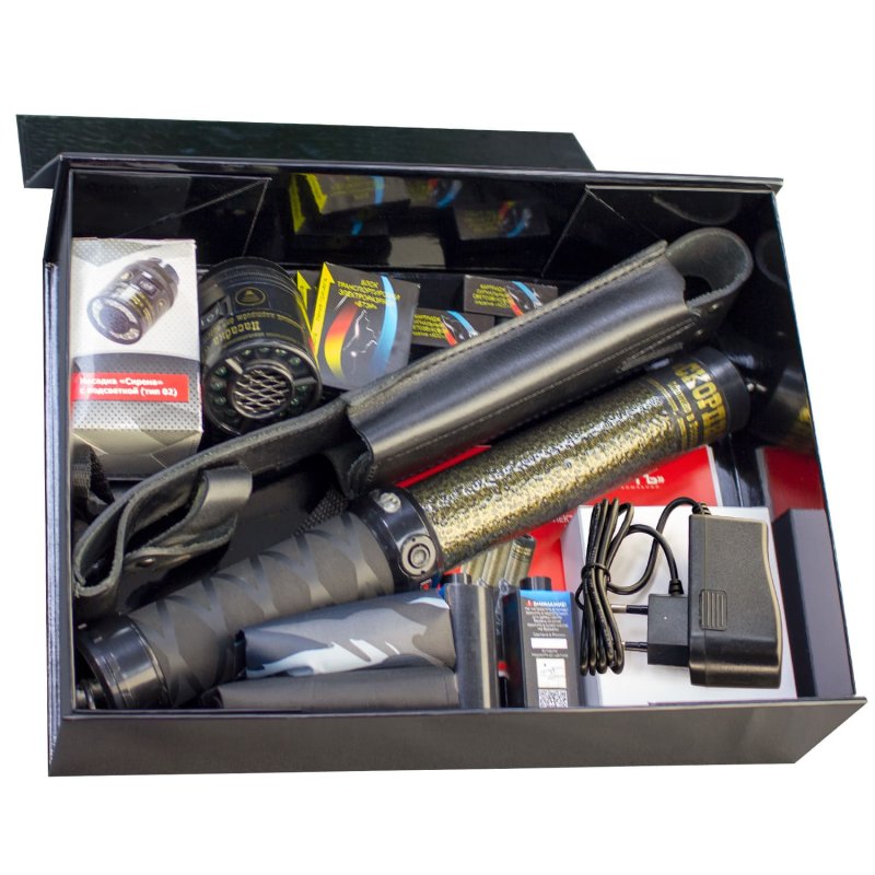 Электрошокер «Скорпион-350» в подарочном наборе «Олигарх» Type-C